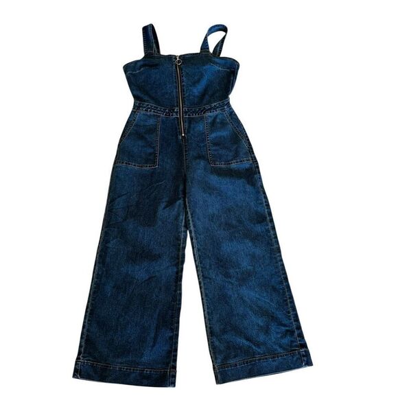 Rue 21 Denim Bohemian Blue Wide Leg Y2K Women’s Jeans Sz  M - Picture 7 of 13